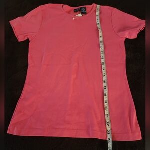 Izod Pink Cotton Ladies T-Shirt